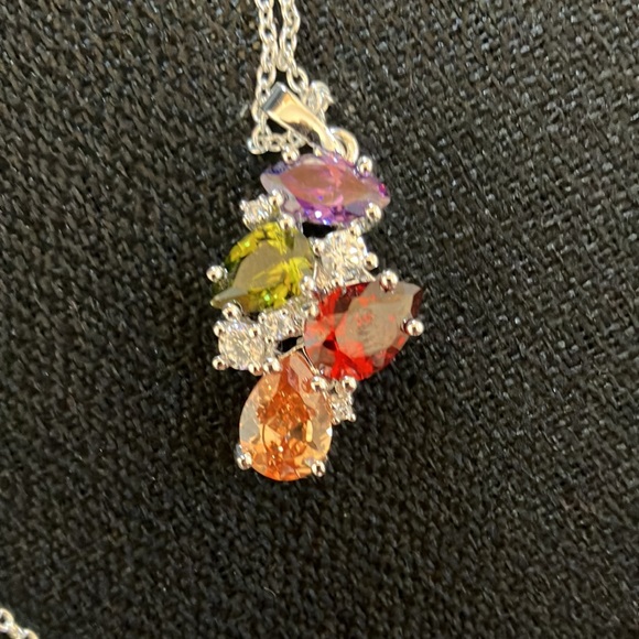 Nataliya V. Collister (NVC) Rhinestone and Crystal Cluster Pendant - Picture 2 of 5